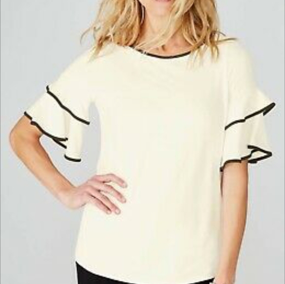 J. Jill Tops - J Jill Ruffled-sleeved top XSP